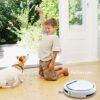 ILIFE V3s Pro Robot Vacuum Cleaner, Tangle-free Suction , Slim, Automatic Self-Charging Robotic Vacuum Cleaner, Daily Schedule Cleaning, Ideal For Pet Hair，Hard Floor and Low Pile Carpet,Pearl White - Image 7