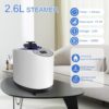 Portable Sauna Box - Portable Steam Sauna for Home with 2.6L 1200W Steamer, 99 Minute Timer, 9 Levels Temperature Settings, Remote Control and Folding Chair for Sauna Box, Red - Image 2