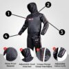 DEFY Heavy Duty Sauna Suit for Weight Loss Full Body Wrap Hoodie Men Women Anti-Rip Sweat suit Gym Workout Exercise Gear - Image 5