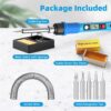 Soldering Iron Kit, 80W 110V LCD Digital Solder Iron Pen with Ceramic Heater, Portable Welding Tools with 5pcs Tips, Stand, Solders Wire, Sponge, Paste, for Metal,Electric Repairs, DIY - Image 5