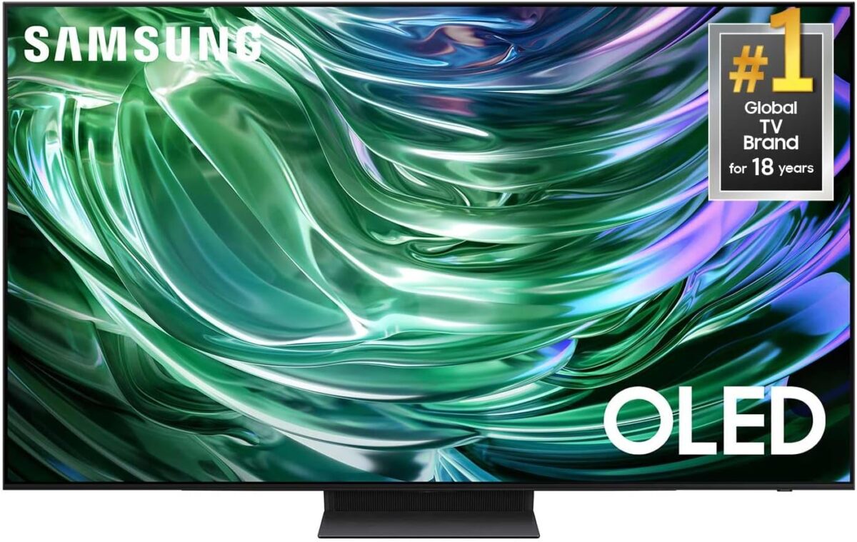 SAMSUNG 77-Inch Class OLED 4K S90D Series HDR+ Smart TV w/Dolby Atmos, Object Tracking Sound Lite, Motion Xcelerator, Real Depth Enhancer, 4K AI Upscaling, Alexa Built-in (QN77S90D, 2024 Model)
