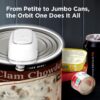Kitchen Mama Orbit One Rechargeable Can Opener: Hands-Free, USB-C Charging, Auto Shut-Off, Smooth Edge, Professional Blade for Large Cans, with Elegant Storage Box (White) - Image 4