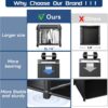 Mavivegue Book Shelf, 12 Cube Storage Organizer, DIY Bookcase, Metal Bookshelf,Tall Book case for Bedroom, Living Room,Office,Closet, Black Cubicle Rack - Image 6