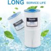 Spa Filter 6CH-960 Replaces Jacuzzi Filters J-300 J-400, Unicel 6CH-960, Pleatco PJW60TL-F2S, Filbur FC-2800, 6540-476, 6540-383, Hot Tub Filter with Closed Handle(Not be Removed)- 2 Pack - Image 5