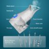 NanoSteamer Large 3-in-1 Nano Ionic Facial Steamer with Precise Temp Control - Humidifier - Unclogs Pores - Blackheads - Spa Quality - Bonus 5 Piece Stainless Steel Skin Kit (Teal) - Image 2
