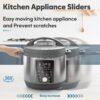 Appliance Sliders for Kitchen 24 PCS Self-Adhesive Small Kitchen Appliance Slider Hacks Easy to MovIing & Space Saving Must Have Gadgets Mixer Accessories for countertop - Image 2