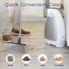 EyeVac Home Touchless Vacuum Automatic Dustpan - Great for Sweeping Pet Hair Food Dirt Kitchen - Ultra Fast & Powerful, Corded Canister Vacuum, Bagless, Automatic Sensors, 1000 Watt (White) - Image 2