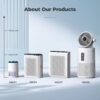 AROEVE Air Purifiers for Bedroom Home, Air Purifier For Smoke Pollen Dander Hair Smell Air Cleaner with Sleep Mode Speed Control For Bedroom Office, MK01- Black(Available for California) - Image 9