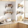 YGEOMER Floating Shelves for Wall Different Sizes Farmhouse Wall Shelf for Bedroom, Bathroom Storage, Living Room and Kitchen Decor(Set of 4) - Image 7
