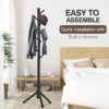 Coat Rack, Freestanding Coat Rack with 8 Hooks and 3 Adjustable Size Tree Coat Racks for Bedroom, Hallway, Entrance, Office, for Hats, Coats, Scarves, Handbags - Image 4