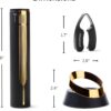OPENERO Electric Wine Opener — Luxurious Automatic Wine Corkscrew Electric with Charging Base and Steel Foil Cutter, Wine Gifts For Women Men (Gold) By LINKSTYLE - Image 8