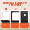 2 Person Portable Steam Sauna,1 or 2 Person Full Body Sauna for Home, Sauna Box for Relaxation Suit for Home,Gym,Bathroom,47"x35"x71",Chair and Steamer Not Included - Image 7