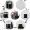 Full Body 2 Person Portable Infrared Saunas for Home, 2 Person Sauna Tent, at Home Sauna, Portable Personal Infrared Sauna Two-Person Sauna Tent with 2 Foldable Chairs, Remote Control - Image 6