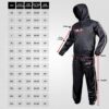 DEFY Heavy Duty Sauna Suit for Weight Loss Full Body Wrap Hoodie Men Women Anti-Rip Sweat suit Gym Workout Exercise Gear - Image 3