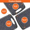 KIMIUP Kitchen Cutting Board (Set of 3),Professional Chopping Boards Sets,Dishwasher Safe Cutting Boards With Juice Grooves & Carrying Handle & No BPA - Image 3