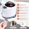 Upgraded Portable Steam Sauna for Home，Portable Sauna Box Fast Heating in 5 Minutes，In Home Sauna With 3L 1200W Steam Generator,Remote Control，A Folding Chair and Mat Include，71”x 35.5”x 35.5” - Image 5