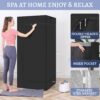 Full Body Personal Home Sauna Box, Portable Steam Saunas Tent, 1100 W & 3 L Sauna Steamer, Remote Control, Foldable Chair(Black) - Image 4