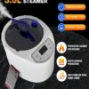 Portable Sauna Box for Home, Steam Sauna Box, 35" x 18" x 25", 71" Full Body Personal Sauna Room with 1200W 3L Steamer, Foldable Chair and Remote Control for Wellness & Relaxation - Image 4