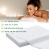 Disposable Bed Sheets 100 Pcs 31" x 71" Massage Table Sheets Non Woven Fabric SPA Bed Cover Breathable for Massage Beauty Tattoos(White) - Image 2