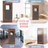 Adamson Full Size Portable Steam Sauna - Indoor Sauna Tent for Home Spa Relaxation + Boost Health and Recovery + 2.6L 1000W Steamer + Chair + Remote + Foot Massager - New - Nylon Orange - Image 6