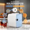 Sweetcrispy Mini Fridge, Portable Small Refrigerator 4L/6 Can Cooler & Warmer Compact Fridges for SkinCare, Food and Drinks, Bedroom, Dorm, Car, Office, White - Image 2