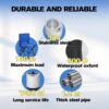 Portable Sauna Box for Home, Personal Steam Nurecover Saunas Heater at Home Use, 3L 1200W Steamer, Indoor Foldable Sauna Tent, Dry Sauna SPA Full Body, 2.7’ x 2.7’ x 5.9’(Oxford Cloth Black) - Image 7