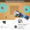Full Spectrum Sauna for Home, 2~3 Person Indoor Infrared Sauna Room with 10 Minutes Warm-up Heate, Canadian Hemlock Wood Home Infrared Sauna with Bluetooth and Tempered Glass - Image 7