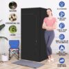 Full Body Personal Home Sauna Box, Portable Steam Saunas Tent, 1100 W & 3 L Sauna Steamer, Remote Control, Foldable Chair(Black) - Image 3
