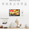 SYLVOX Kitchen TV, Small Smart TV for Kitchen, 15.6 inch 1080P Full HD Under Cabinet TVs, Google Smart Television with Voice Remote Control WiFi Bluetooth Chromecast 2 Speakers, Compact & Foldable - Image 5