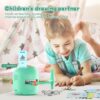 Interactive Educational Drawing Robot for Kids - Montessori Learning Toy with 100 Word Cards, Voice Interaction, Ages 5+ (Green) - Image 2