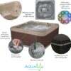 Inland 6 Person Indoor Outdoor Hot Tub, Plug & Play Spa, 24 Jets, LED Lighting System, Insulated Spa Cover, Made in USA, Aqualife by Strong Spas - Image 2