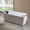 Empava Freestanding Whirlpool Bathtub,Acrylic 8 Hydromassage Jets Tub 59 inch - Image 8