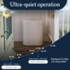 Windmill Air Purifier for Home - 3-In-1 Filtration for Smoke & More - True HEPA Filter, Activated Carbon, & Pre-Filter - Covers Up To 1950 sq ft - Ultra-Quiet - App Compatible - White - Image 4