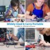 Soldering Iron Kit, 80W 110V LCD Digital Solder Iron Pen with Ceramic Heater, Portable Welding Tools with 5pcs Tips, Stand, Solders Wire, Sponge, Paste, for Metal,Electric Repairs, DIY - Image 6