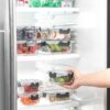 JoyJolt JoyFul 24pc(12 Airtight, Freezer Safe Food Storage Containers and 12 Lids), Pantry Kitchen Storage Containers, Glass Meal Prep Container for Lunch, Glass Storage Containers with Lids - Image 7