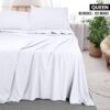 Utopia Bedding Flat Sheet - 1 Pack (Queen, White) - Soft Brushed Microfiber Fabric - Shrinkage & Fade Resistant Top Sheet - Easy Care Bed Sheet - Image 2