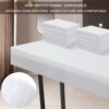 Disposable Bed Sheets 100 Pcs 31" x 71" Massage Table Sheets Non Woven Fabric SPA Bed Cover Breathable for Massage Beauty Tattoos(White) - Image 5
