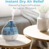 Pure Enrichment MistAire Ultrasonic Cool Mist Humidifier - Quiet Air Humidifier for Bedroom, Nursery, Office, & Indoor Plants - Lasts Up To 25 Hours - Image 2