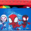 Delta Children - Marvel Spidey and His Amazing Friends 4-Piece Toddler Room-in-a-Box Set – Includes Sleep and Play Toddler Bed, Table, 1 Chair and Fabric Toy Box, Blue/Red - Image 16