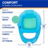 SwimWays Spring Float Premium Recliner Pool Lounger with Hyper-Flate Valve, Inflatable Pool Float, Blue - Image 3