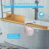 2nd Gen Paper Towel Holder Under Cabinet, [More Sturdy] Self Adhesive or Drilling Paper Towel Holder Wall Mount for Kitchen, RV, [Fit Mega Paper Towel Roll] SUS304 Stainless Steel(Pack of 1, Gold) - Image 6
