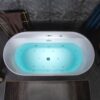 WOODBRIDGE 72" x 35-3/8" Whirlpool and Air Bath Heated Soaking Combination Tub with Adjustable Speed Air Blower and Display Control Panel, White,BJ-500 - Image 17