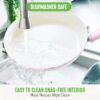 GreenLife Soft Grip 16 Piece Cookware Set, Non-Toxic PFAS-Free Ceramic Nonstick, Frying, Sauce, Saute, Utensils, Glass Lids, Stay-Cool Handles, Wobble Free, Dishwasher & Oven Safe, Soft Pink - Image 6