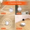 ILIFE V3s Pro Robot Vacuum Cleaner, Tangle-free Suction , Slim, Automatic Self-Charging Robotic Vacuum Cleaner, Daily Schedule Cleaning, Ideal For Pet Hair，Hard Floor and Low Pile Carpet,Pearl White - Image 2