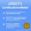 Brita Metro Water Filter Pitcher with SmartLight Change Indicator, BPA-Free, Replaces 1,800 Plastic Water Bottles a Year, Lasts Two Months, Includes 1 Filter, Small - 6-Cup Capacity, White - Image 11