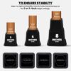 Utopia Bedding Adjustable Bed Furniture Risers - Elevation in Heights 3, 5 or 8 Inch Heavy Duty Risers for Beds and Under Bed Storage - Supports up to 1,300 lbs - (Set of 4 Riser, Black) - Image 2
