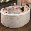LifeSmart Largo Hot Tub Spa w/110 Volt Plug and Play & LED Light, Sand(Open Box) - Image 6