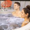 LifeSmart Largo Hot Tub Spa w/110 Volt Plug and Play & LED Light, Sand(Open Box) - Image 7