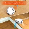 ILIFE V3s Pro Robot Vacuum Cleaner, Tangle-free Suction , Slim, Automatic Self-Charging Robotic Vacuum Cleaner, Daily Schedule Cleaning, Ideal For Pet Hair，Hard Floor and Low Pile Carpet,Pearl White - Image 3