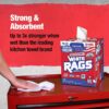 TOOLBOX Professional White Rags Shop Towels Center Pull Box for Painters, Automotive, Contruction, Office and Home - Made in USA (1 Box - 200 Towels) - Image 5